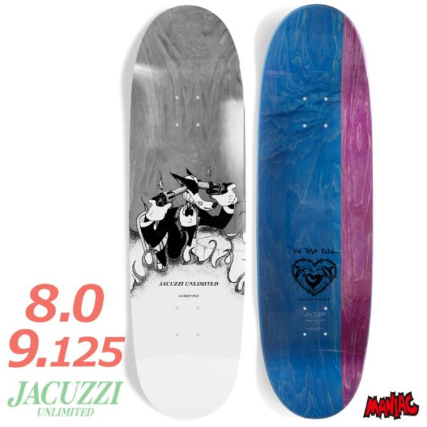 スケートボード JACUZZI DECK 9.125 スケボー デッキ 単品 スケートボード JACUZZI UNLIMITED