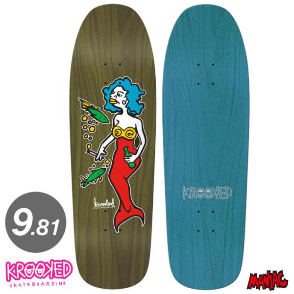 KROOKED（クルキッド） スケボー デッキ 単品 スケートボード TEAM
