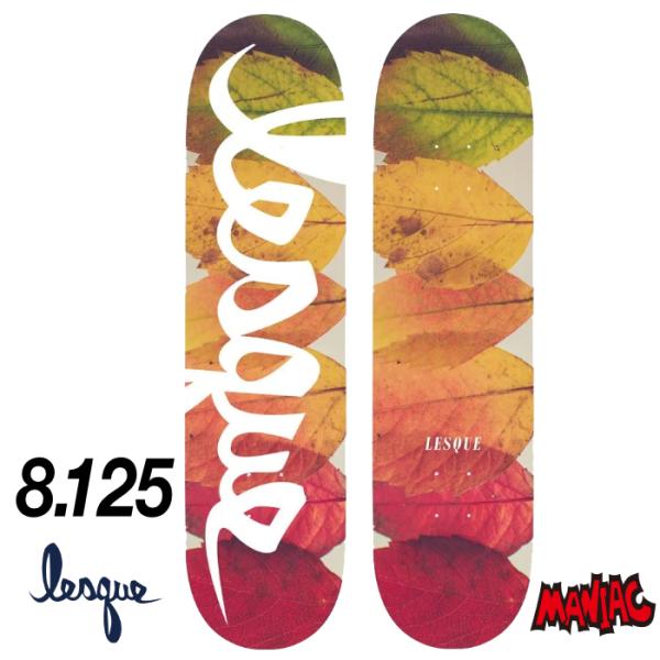 スケボー デッキ スケートボード LESQUE レスケ 8.125インチ AUTUMN LEAVES 8.125 SK8 SKATEBOARD スケボー デッキ スケートボード LESQUE レスケ 8.125インチ AUTUMN LEAVES 8.125 SK8 SKATEBOARD