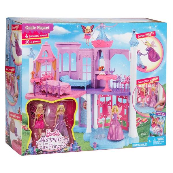 今だけポイント10倍 バービーbarbie Mariposa And The Fairy Princess Castle Playset With Mini Dolls Www Mohmmadiyon Com