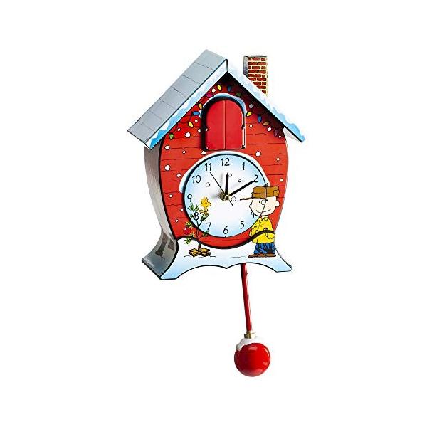 ビンテージ　スヌーピー鳩時計 マークフェルドスタイン ピーナッツ クリスマス カッコウ時計