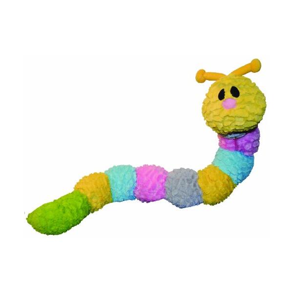 犬おもちゃ ドッグトイ トレーニング 01002 Patchwork Pet Pastel Caterpillar 35-Inch Squeak Toy f