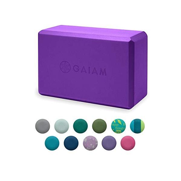 ヨガブロック フィットネス 05-59269 Gaiam Yoga Block - Supportive Latex-Free Eva Foam - Soft Non-Sl