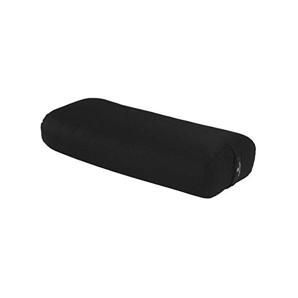 ヨガ フィットネス BO-STNDRD-CHOICE-BLK Hugger Mugger Standard Yoga Bolster (Black) | Rectangular Restorative Pillow | Very Firm ...