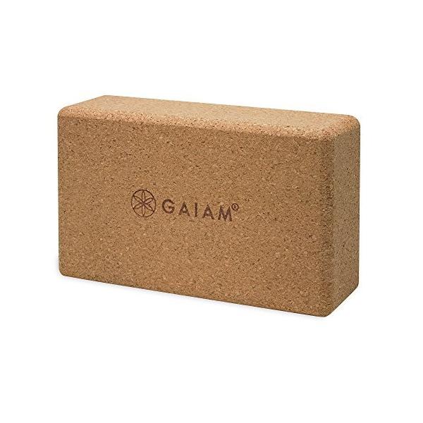 ヨガ フィットネス 05-52292 Gaiam Cork Yoga Brick ? 9x5.5 Inch, Natural Cork Brick for Yoga, Pilates,