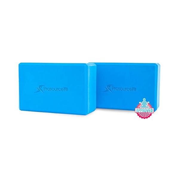 ヨガブロック フィットネス ps-2401-blocks-blue ProsourceFit Foam Yoga Blocks, High Density EVA Yoga