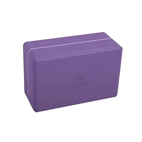 ヨガブロック フィットネス BL-FOAM-4-PURPLE Hugger Mugger 4 in. Foam Yoga Block (Purple)