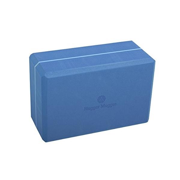 ヨガブロック フィットネス BL-FOAM-4-SKYBLUE Hugger Mugger 4" Foam Yoga Block - Blue - strong and s