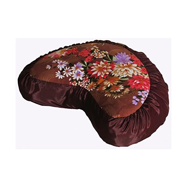 ヨガ フィットネス TS077B4 Boon Decor Meditation Cushion Crescent Zafu Pillow - Japanese Silk Print #4海外限定品を迅速輸入！5〜15営業日にて発送します。商...