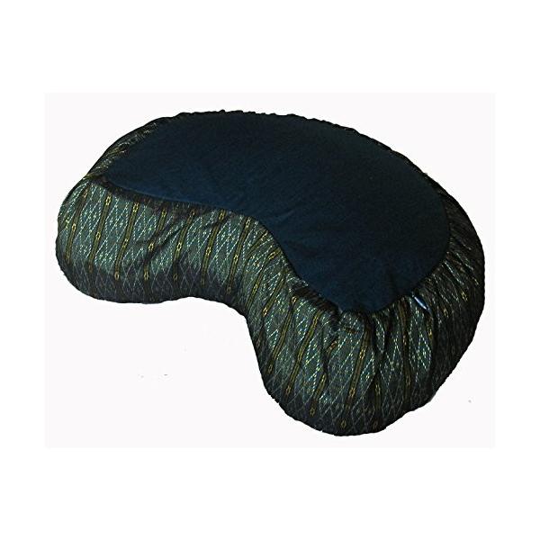 ヨガ フィットネス TS077C1 Boon Decor Meditation Cushion Crescent Zafu - Global Weave Teal海外限定品を迅速輸入！5〜15営業日にて発送します。商品名（自動翻訳）：瞑想ク...
