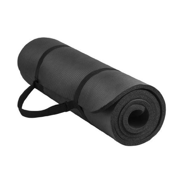 ヨガマット フィットネス BFGY-AP6BLK Signature Fitness All Purpose 1/2-Inch Extra Thick High Density