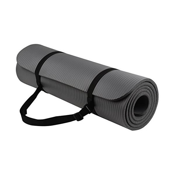 ヨガマット フィットネス BFGY-AP6GY Signature Fitness All Purpose 1/2-Inch Extra Thick High Density