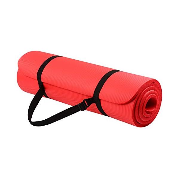 ヨガマット フィットネス BFGY-AP6RD Signature Fitness All Purpose 1/2-Inch Extra Thick High Density