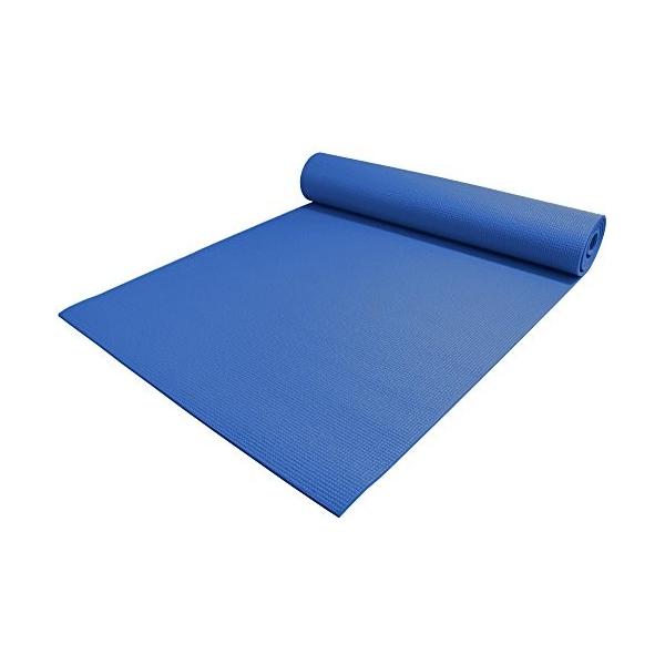 ヨガマット フィットネス FBA_Y041MATBLU44 YogaAccessories 1/4" Thick High Density Deluxe Non Slip Exercise Pilates &amp; Yoga Mat (D...