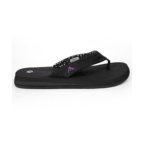 ヨガマット フィットネス FF100B8 Aurorae Women's Yoga Mat Flip Flop,8 B(M) US,Black