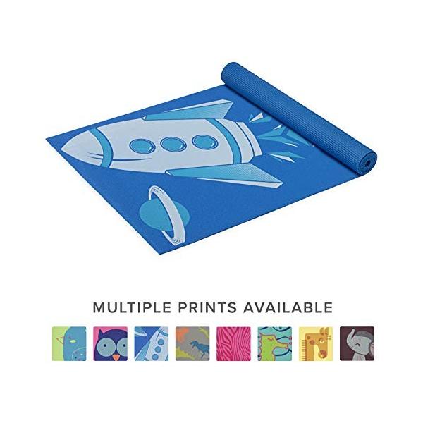 ヨガマット フィットネス 05-61637 Gaiam Kids Yoga Mat Exercise Mat, Yoga for Kids with Fun Prints -