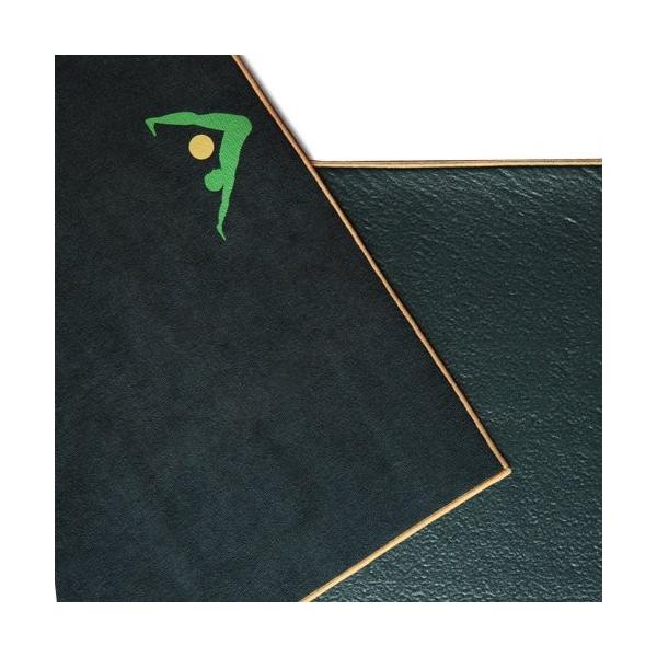 ヨガマット フィットネス YM007ONX AURORAE Synergy 2in1 Hot Yoga Mat with integrated Non Slip Microfiber Towel. No Slipping No Bunchi...