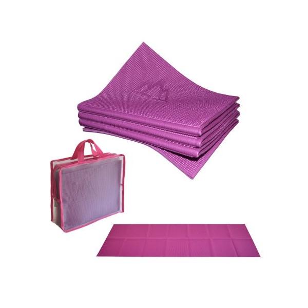 ヨガマット フィットネス YFM-ECEL-682C Khataland YoFoMat - Best Travel Yoga Mat - Magenta, Extra Lon