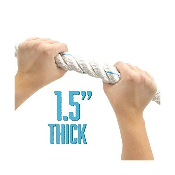 12 White Gym Dac Goods 登山 クライミング用品 1 5 Inch Climbing 店 Pd マニアックス 海外正規品crown Poly Climbing Sporting Rope White