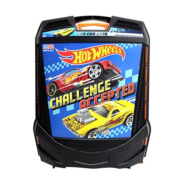 Hot Wheels ホットウィール 48台＋収納ケース Hot Wheels 48-Car Plastic Organizer Box with Pull Handle for