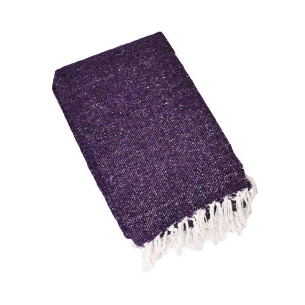 ヨガ フィットネス Y042MEXPUR03 YogaAccessories Solid Color Mexican Yoga Blanket - Purple
