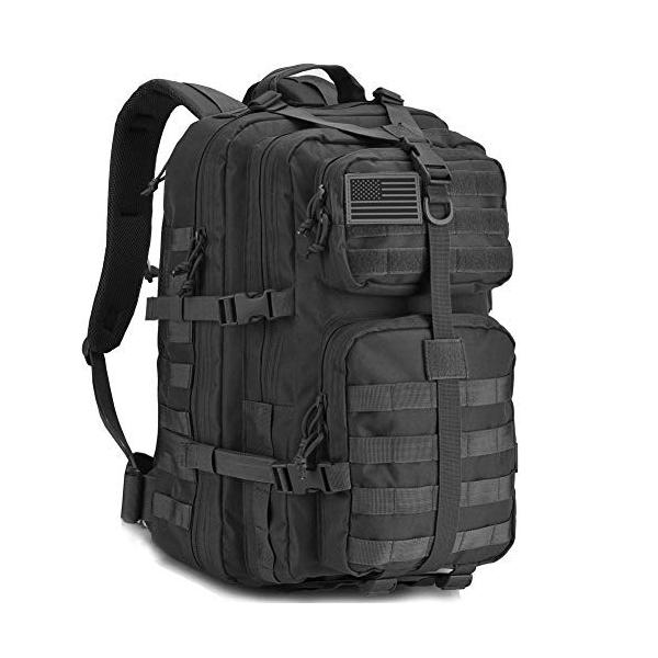 REEBOW GEAR ミリタリータクティカルバック 40L ブラック 33*50.5*28cm