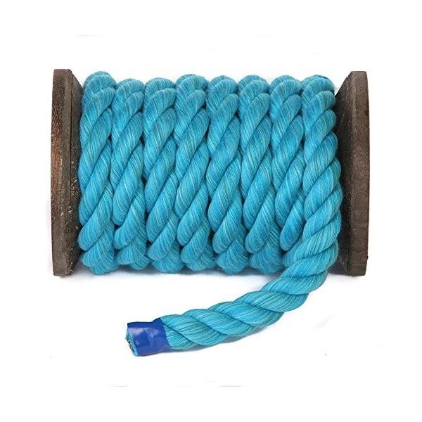 Jglobe 海外正規品並行輸入品アメリカ直輸入zc Br Turquoise 100 Ravenox Natural Twisted Cotton Rope