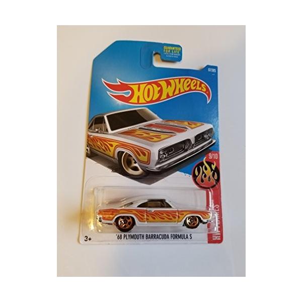 ホットウィール マテル ミニカー DTX87 Hot Wheels 2017 ’68 Plymouth Barracuda Formula S White 87