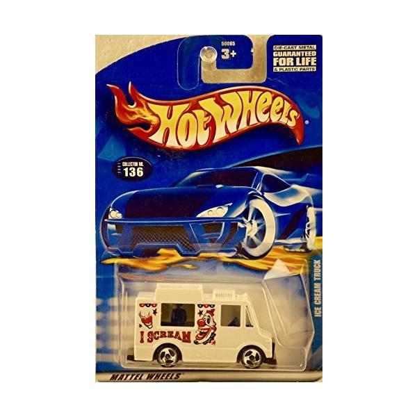 ホットウィール マテル ミニカー Hot Wheels 2001-136 WHITE Ice Cream