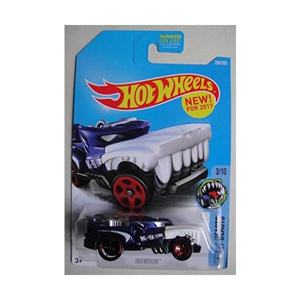 ホットウィール マテル ミニカー DTX25 Hot Wheels 2017 Street Beasts Hotweiler 206/365, Blue