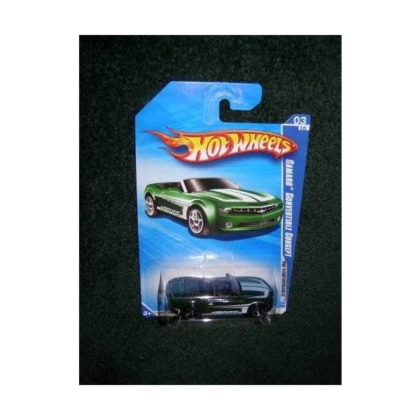 ホットウィール マテル ミニカー Hot Wheels 2010 HW Performance 03/10 Green Camaro Convertible Con