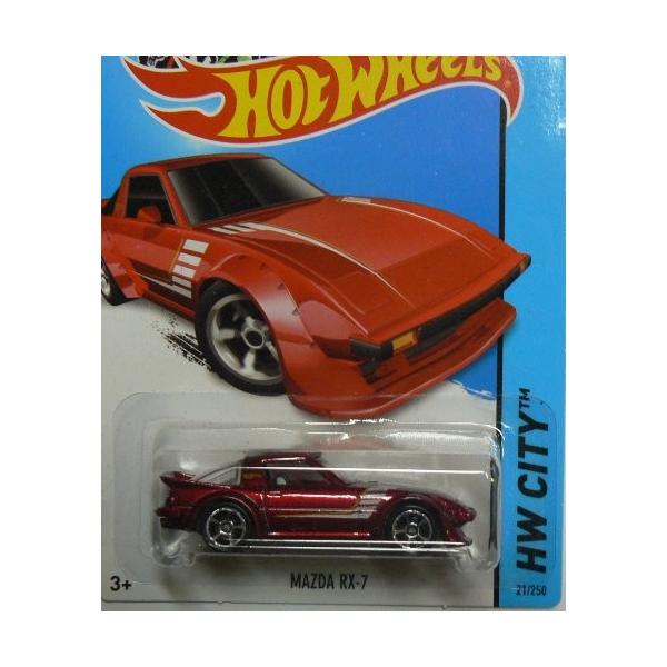 ホットウィール Hot Wheels マツダ RX-7 HWシティ 21/250 レッド