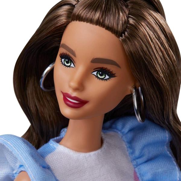 バービー Barbie ファッショニスタ ドール 義足着用 ブルネットの髪 ストライプとフリル袖のワンピース 人形 121 Fxl54 Pd マニアックス Yahoo 店 通販 Yahoo ショッピング