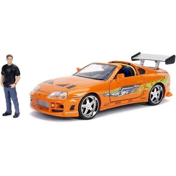 1995 Toyota Supra ダイキャスト ミニカー Brian's 1995 Toyota Supra 1:24 Scale Diecast Model Black by