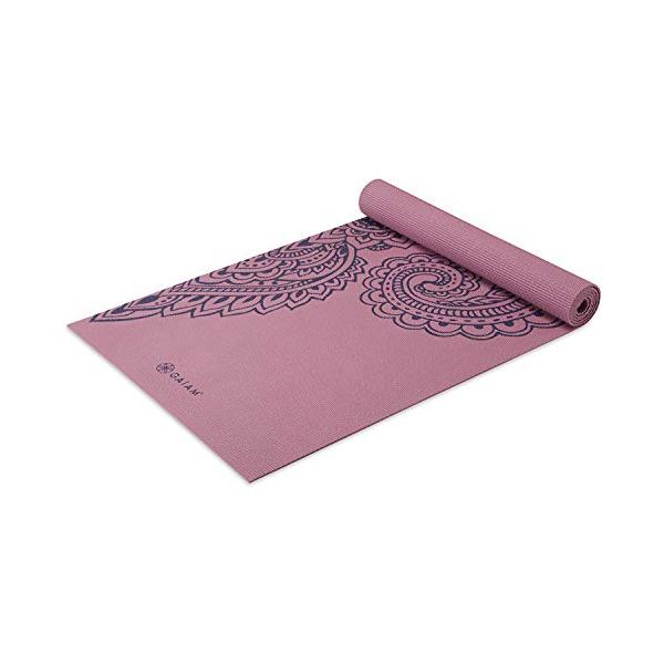 ヨガマット フィットネス 05-64039 Gaiam Yoga Mat Premium Print Non Slip Exercise &amp; Fitness Mat for All Types of Yoga, Pilates &a...