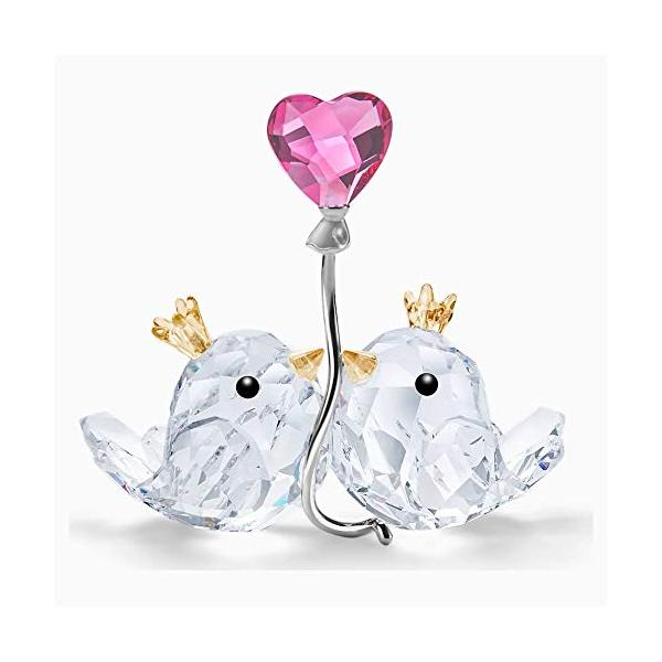 SWAROVSKI スワロフスキー Swarovski ラブバード ピンクハート