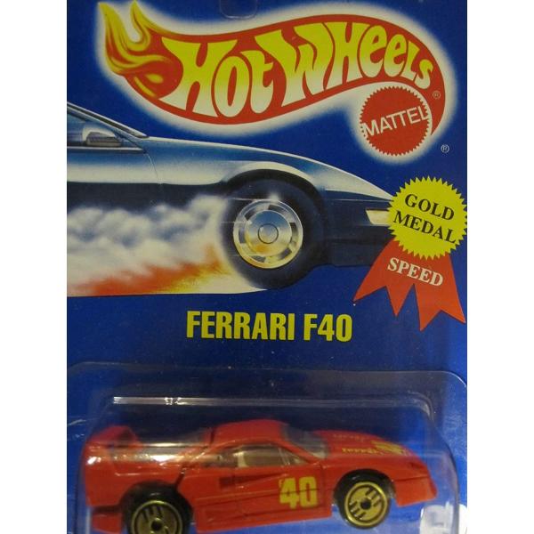 ホットウィール マテル ミニカー F40 Hot Wheels Ferrari 1994 Gold