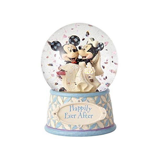 エネスコ Enesco ミッキー＆ミニー ウェディングスノーグローブ