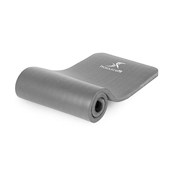 ヨガマット フィットネス ps-1998-etm-black ProsourceFit Extra Thick Yoga and Pilates Mat ?” (13mm) or 1" (25mm), 71-inch Long High D...