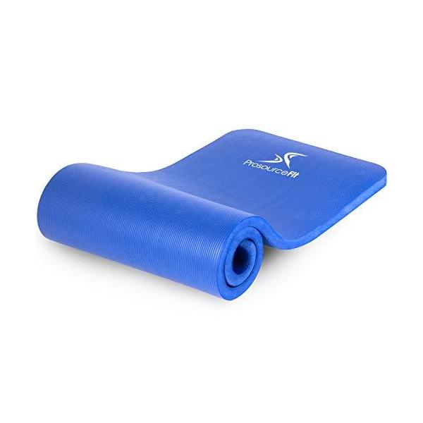 ヨガマット フィットネス ps-1998-etm-blue ProsourceFit Extra Thick Yoga and Pilates Mat ?” (13mm) or 1" (25mm), 71-inch Long High De...