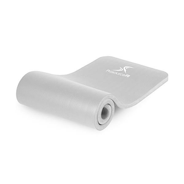 ヨガマット フィットネス ps-1998-etm-grey ProsourceFit Extra Thick Yoga and Pilates Mat ?” (13mm) or 1" (25mm), 71-inch Long High De...