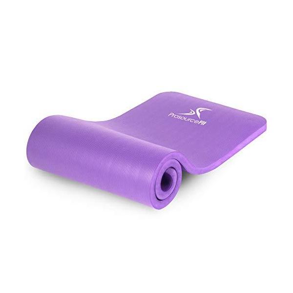 ヨガマット フィットネス ps-1998-etm-purple ProsourceFit Extra Thick Yoga and Pilates Mat ?” (13mm) or 1" (25mm), 71-inch Long High ...