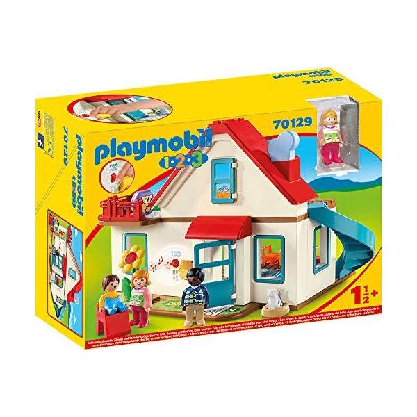プレイモービル ブロック 組み立て 70129 Playmobil 1.2.3 Family Home :pd-01481816:マニアックス !店 通販 プレイモービル ブロック 組み立て 知育玩具 ドイツ PLAYMOBIL Large Dollhouseプレイモービル ブロック 組み立て 知育玩具 ドイツ