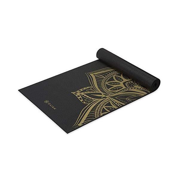 ヨガマット フィットネス 05-63281 Gaiam Yoga Mat Premium Print Extra Thick Non Slip Exercise &amp; Fitness Mat for All Types of Yoga...