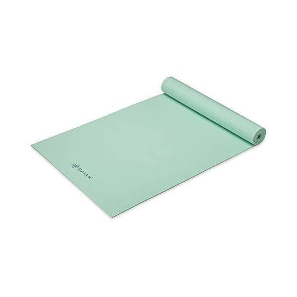 ヨガマット フィットネス 05-63618 Gaiam Yoga Mat Premium Solid Color Non Slip Exercise &amp; Fitness Mat for All Types of Yoga, Pila...