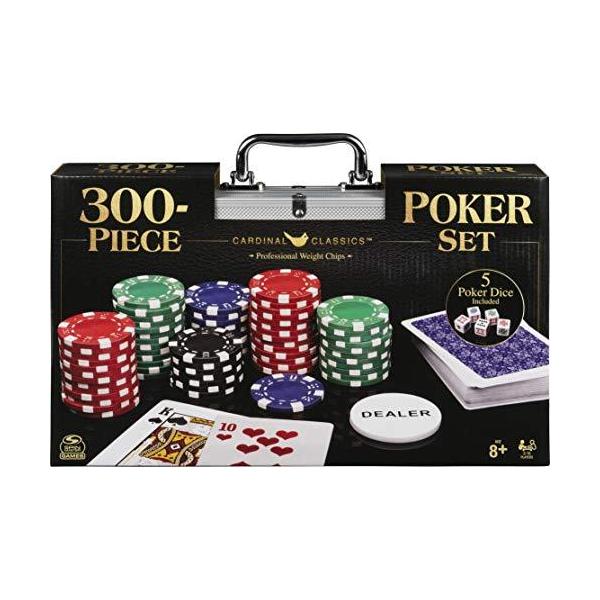 ボードゲーム 英語 アメリカ 6061119 Spin Master Games, Cardinal Classics, 300-Piece Poker Set with