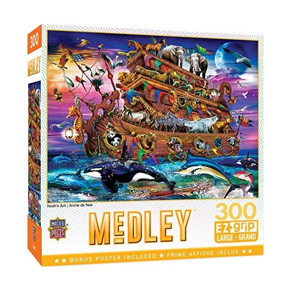 ジグソーパズル 海外製 アメリカ 32103 Masterpieces 300 Piece EZ Grip Jigsaw Puzzle - Noah's Arc -