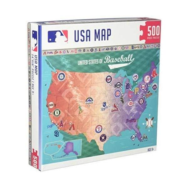 ジグソーパズル 海外製 アメリカ 11588 MasterPieces 11588: MLB League Map 500pc Puzzle