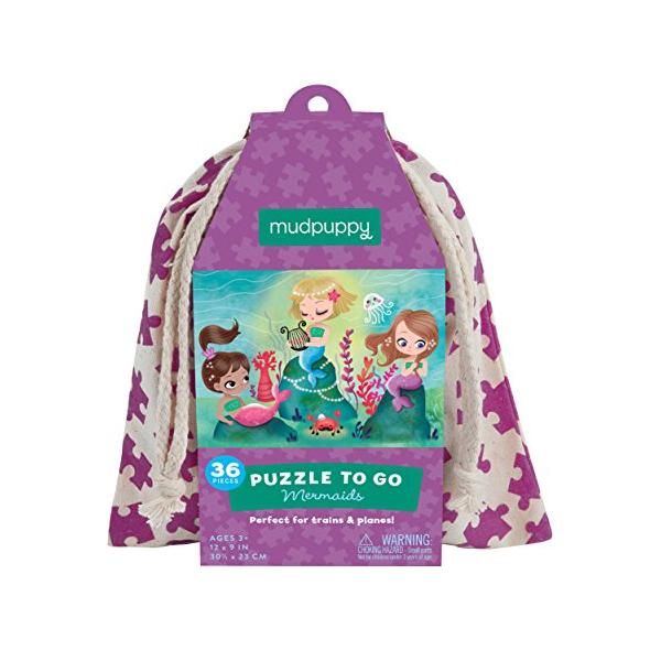 ジグソーパズル 海外製 アメリカ 9780735345973 Mudpuppy Mermaids to Go Puzzle, 36 Pieces, Ages 3+,