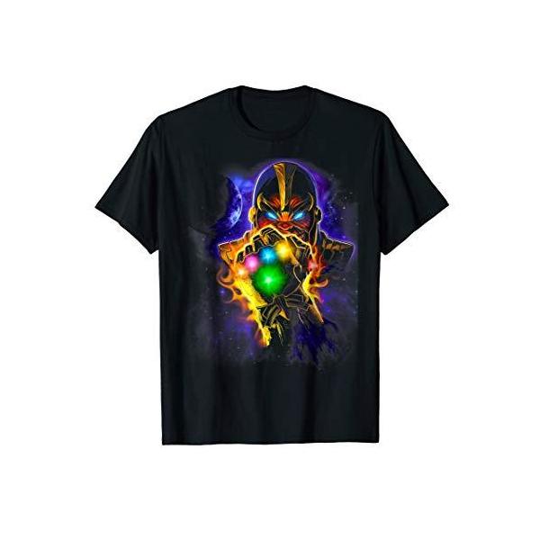 Tシャツ キャラクター ファッション MGD1BAB91HC Marvel Thanos Powerful Glowing Infinity Gauntlet